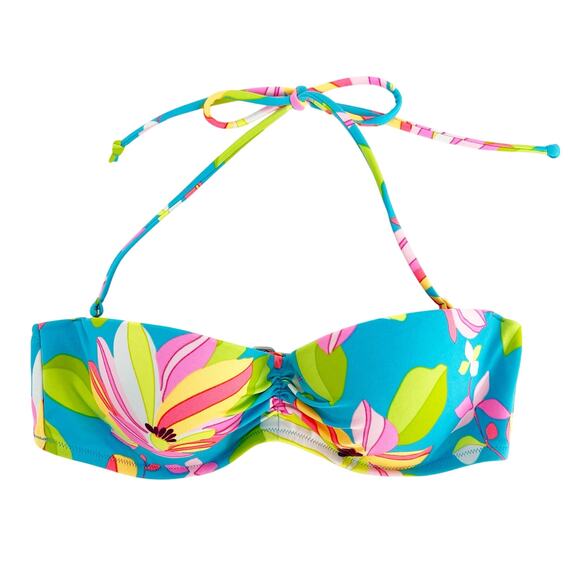 Victoria’s Secret aquarium tropical print bikini top 34B - Picture 1 of 6